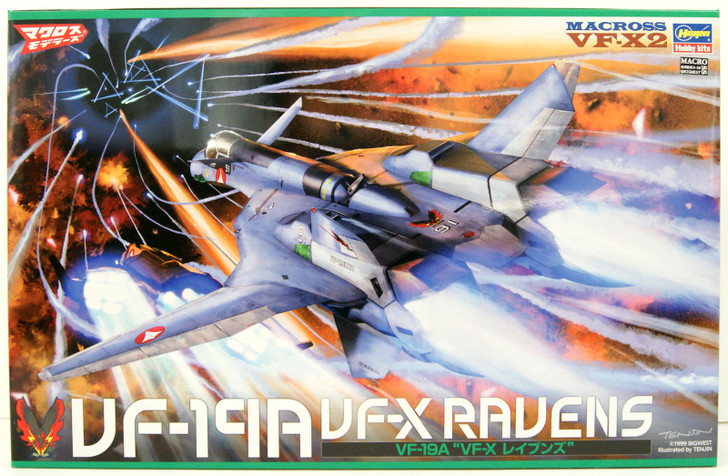 Hasegawa 1/48 VF-19A VF-X Ravens (Macross Plus) Plastic Model