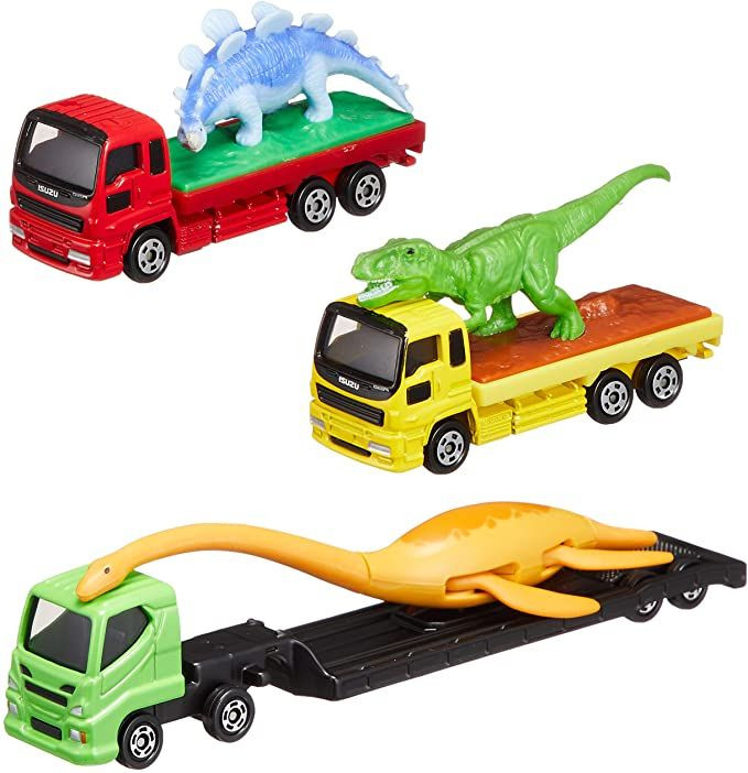 Takara Tomy Tomica Gift Let's Carry ! Dinosaur Carrier Set