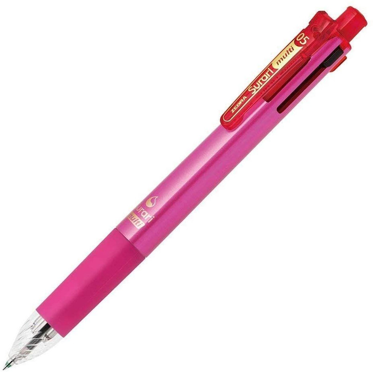 Zebra Surari Multi Emulsion Ink Multifunction Pen 0.5mm Light Pink