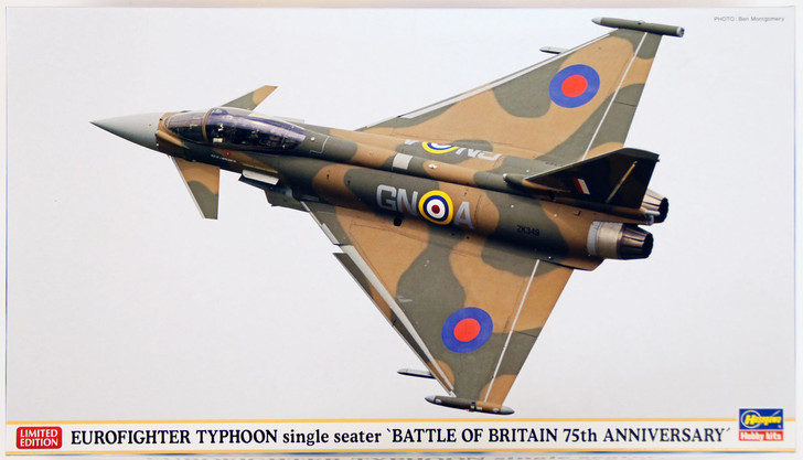 Hasegawa 02173 Eurofighter Typhoon Single Seater Battle of Britain 75th Avviversary 1/72 Scale Kit (4967834021730)