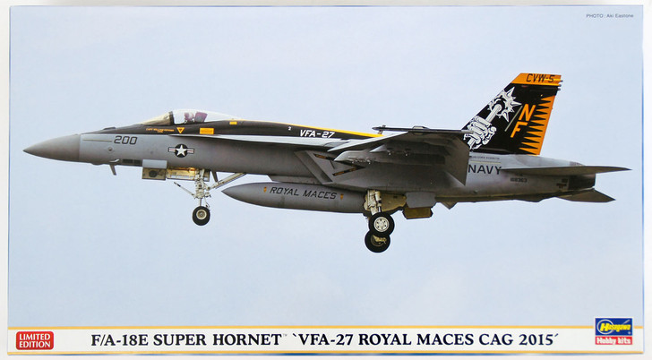 Hasegawa 02178 F/A-18E Super Hornet VFA-27 Royal Maces Cag 2015 1/72 Scale Kit (4967834021785)