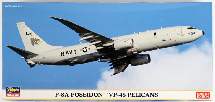 Hasegawa 10814 P-8A Poseidon VP-45 Pelicans (Limited Edition) 1/200 Scale Kit