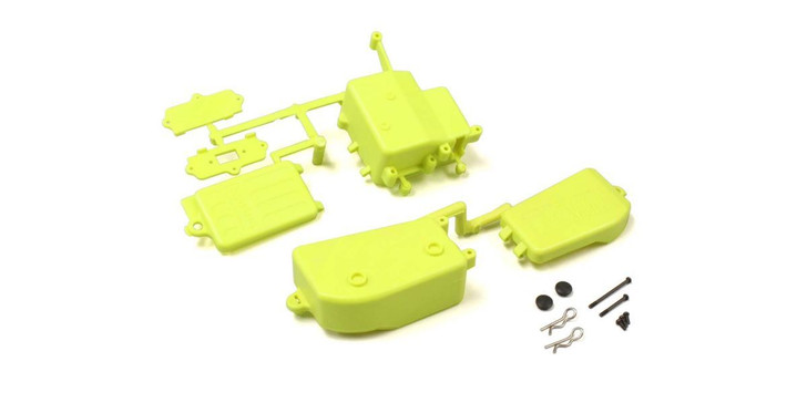 Kyosho IFF001KYB Battery & Receiver Box Set (F-Yellow/MP10/MP9)