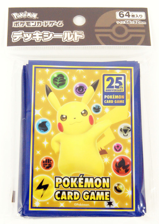 Pokemon Card Game Deck Shield 25th Anniversary Collection Sleeves