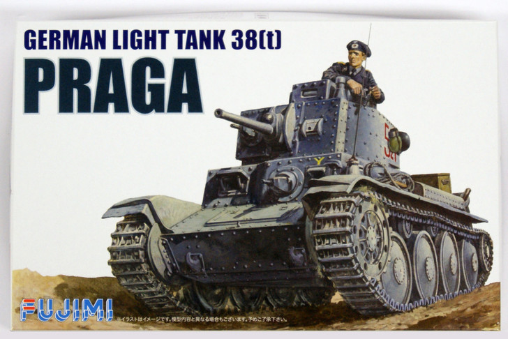 Fujimi WA04 World Armor German Light Tank 38t Praga 1/76 Scale Kit (4968728761169)