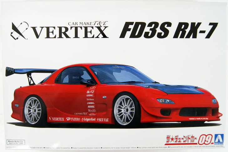 The Tuned Car 1/24 Mazda Vertex FD3S RX-7 '99 Plastic Model