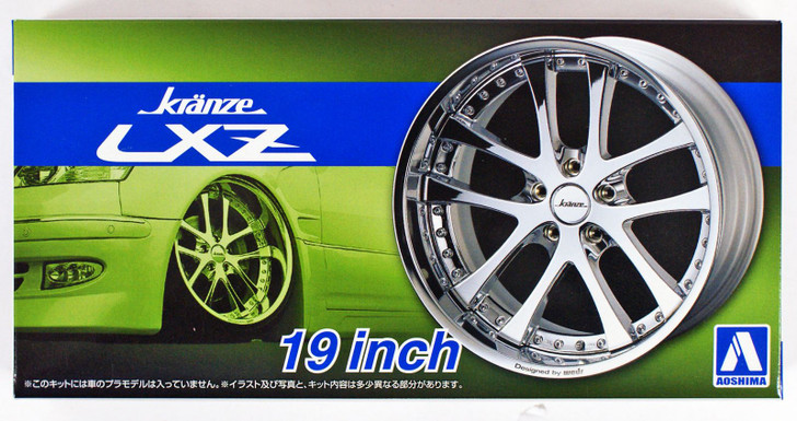 Aoshima Tuned Parts 1/24 Kranze LXZ 19 Inch Tire & Wheel Set