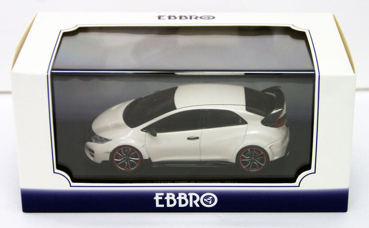 Ebbro 45245 HONDA Civic Type R Concept 2014 ChampionShip White 1/43 Scale (4526175452452)