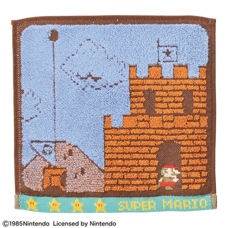 Marushin Super Mario Stage Goal Mini Towel