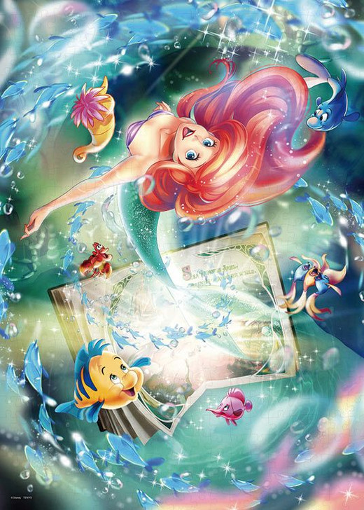 Tenyo D500-625 Jigsaw Puzzle Disney The Little Mermaid Out of the Storybook (500 Pieces)