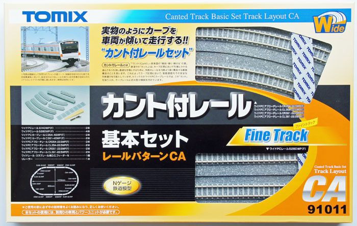 TOMIX 91011 12,13,14 Rail Set A、B、C、D 91011 Canted Track Basic Set (N scale)