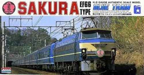 Arii 708026 HO Series EF66TYPE Blue Train Sakura 1/80 Scale Kit (4968279708026)