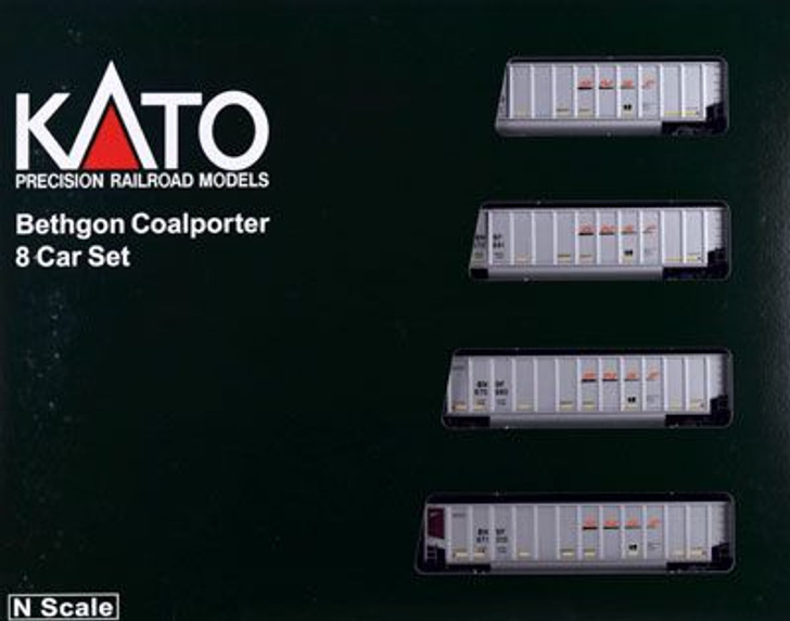 Kato 106-4625 Coalporter BNSF Swoosh 8 Car Set (N scale)