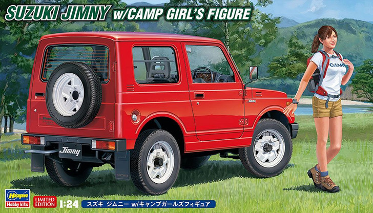 Hasegawa 1/24 Suzuki Jimny w/Camping Girls Figure Plastic Model