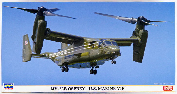 Hasegawa 02159 MV-22B Osprey US Marine VIP 1/72 Scale Kit - Plaza