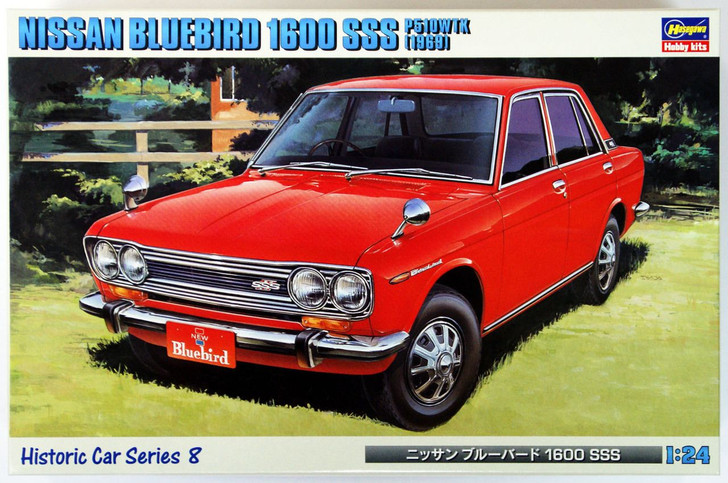 Hasegawa 1/24 Nissan Bluebird 1600 SSS P510WTK (1969) Plastic Model