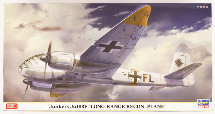 Hasegawa 02180 Junkers Ju188F Long Range Recon. Plane 1/72 Scale convertible Kit (4967834021808)