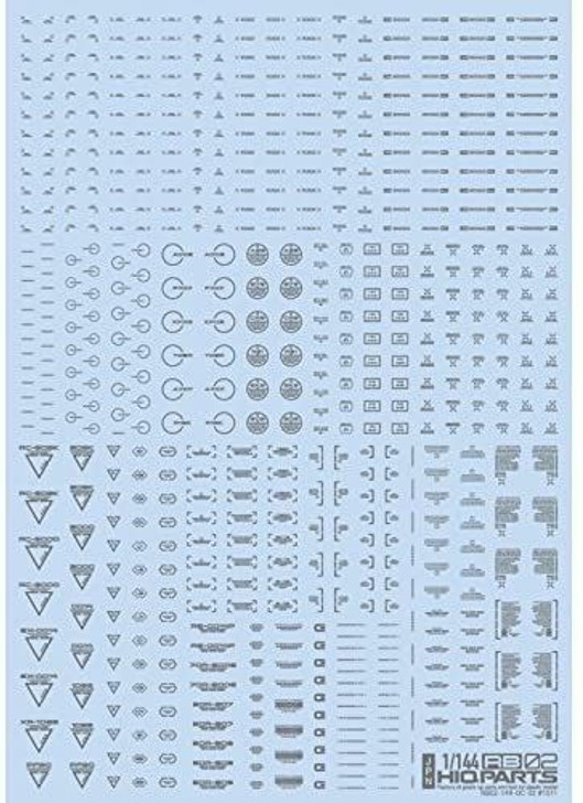 HiQparts 1/144 RB02 Caution Mark Decal Grey