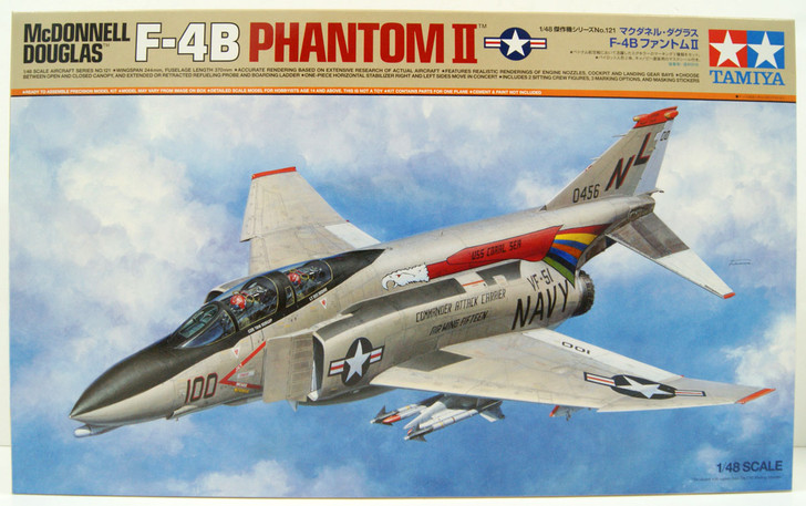 Tamiya 1/48 McDonnell Douglas F-4B Phantom II Plastic Model