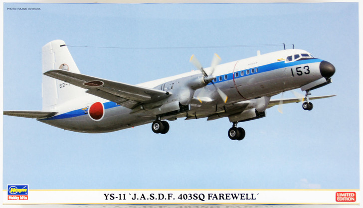 Hasegawa 10815 YS-11 JASDF 403SQ Farewell (Limited) 2 planes 1/144 Scale Kit (4967834108158)
