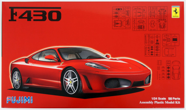 Fujimi RS-109 Ferrari F430 1/24 Scale Kit (4968728126357)