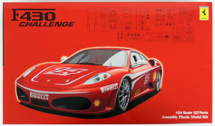 Fujimi RS-110 Ferrari F430 Challenge 1/24 Scale Kit (4968728126364)