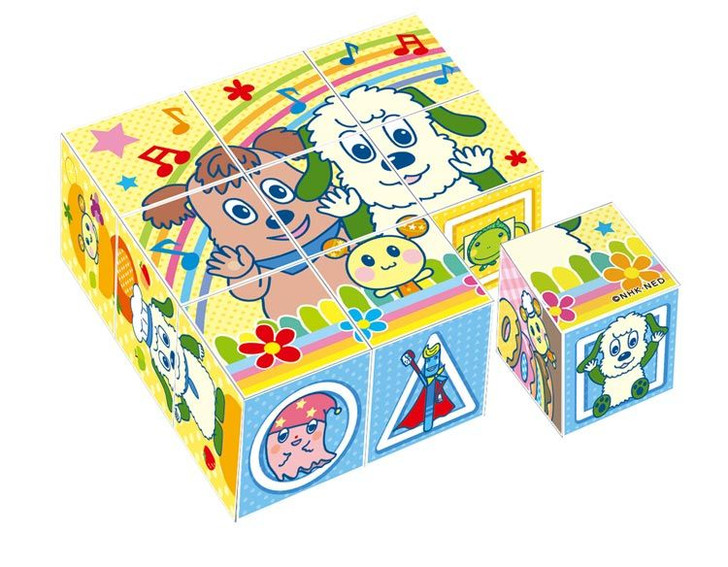 Apollo-sha 13-119 Child Cube Puzzle Wanwan & U-Tan (9 Pieces)