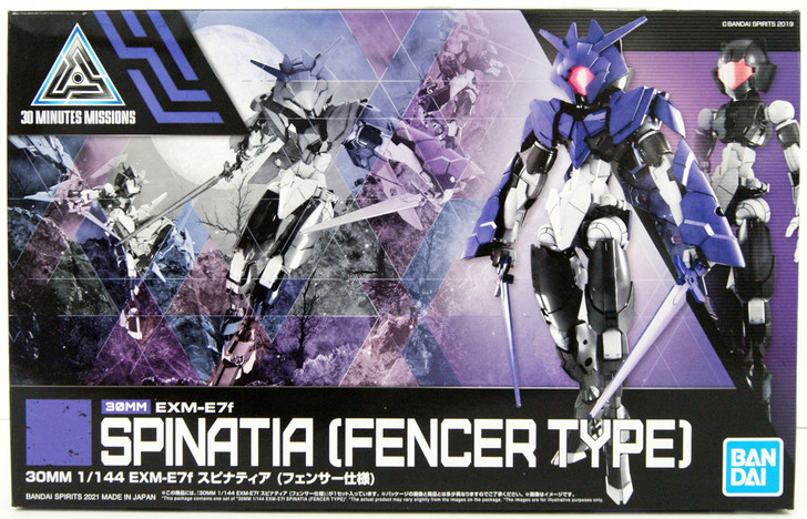 Bandai 30MM 1/144 EXM-E7f Spinatia (Fencer Type) Plastic Model