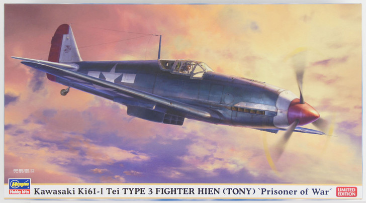 Hasegawa 07420 Kawasaki Ki61-I Tei Type 3 Fighter Hien (Tony) PrisOner of War 1/48 Scale Kit (4967834074200)