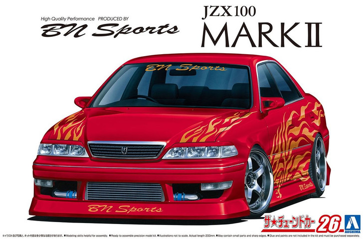 Aoshima The Tuned Car 1/24 BN Sports JZX100 Mark II '98 (Toyota) Plastic  Model