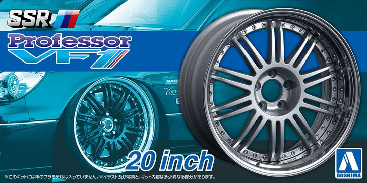 Aoshima Tuned Parts 1/24 SSR Professor VF1 20inch Tire & Wheel Set