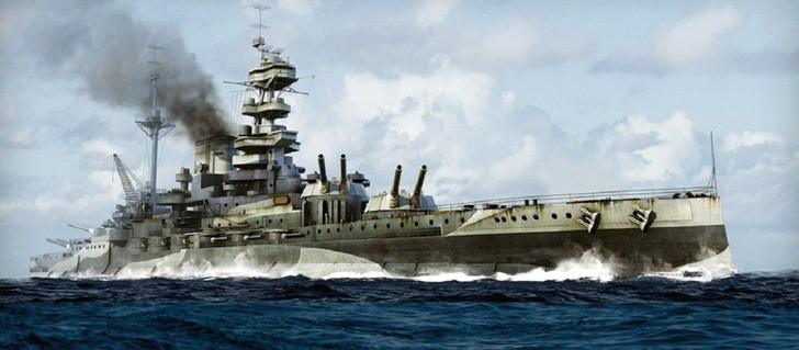 Pit-Road Skywave W-171 H M S BattleShip Malaya 1943 1/700 Scale Kit (4986470017655)