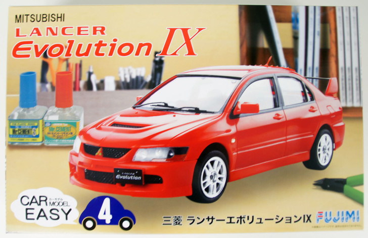 Fujimi Car-Easy 04 077031 Mitsubishi Lancer Evolution IX 1/24 scale kit (4968728077031)