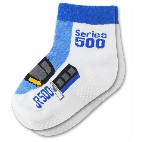 Railway Socks for Baby (Techushita Long) Series 500 Shinkansen (Size 12-16cm)