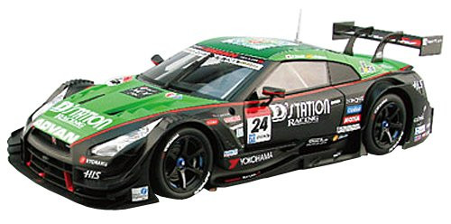 Ebbro 81025 Dstation Advan GT-R SUPER GT500 Rd.1 OKAYAMA No.24 Blue 1/18 Scale (4526175810252)