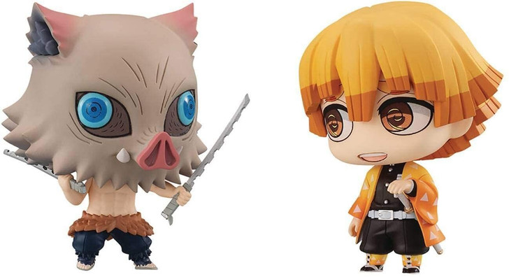 Megahouse Chimi Mega Buddy Series! Demon Slayer: Kimetsu no Yaiba Zenitsu Agatsuma and Inosuke Hashibira Set