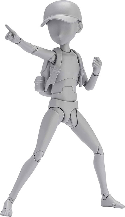 Bandai S.H. Figuarts Body-kun -Sugimori Ken- Edition DX Set Figure (Gray Color Ver.)