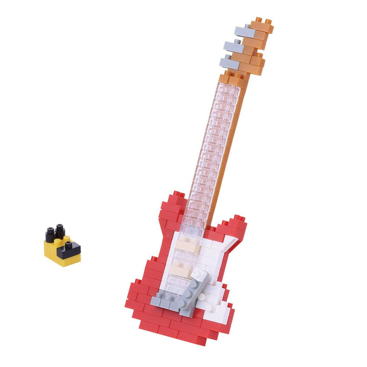 Kawada NBC-171 nanoblock Electric Guitar Red