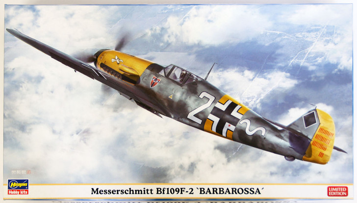 Hasegawa 07425 Messerschmitt Bf109F-2 Barbarossa 1/48 Scale Kit (4967834074255)