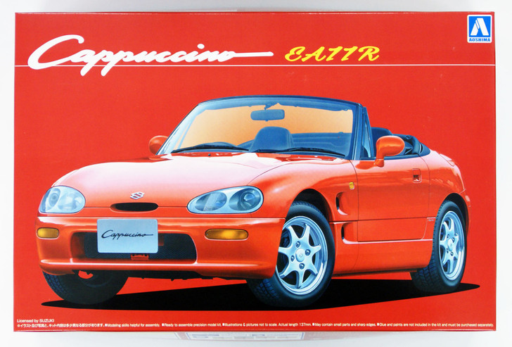 Aoshima 51498 Suzuki Cappuccino EA11R 1/24 Scale Kit (4905083051498)