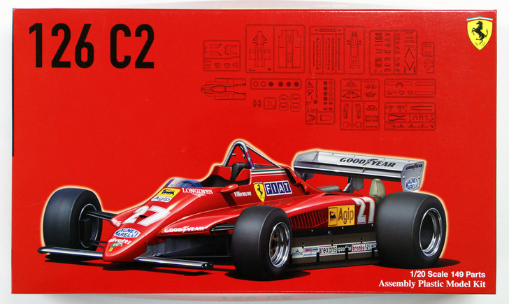 Fujimi GP 091945 F1 Ferrari 126C2 1982 1/20 scale kit (4968728091945)