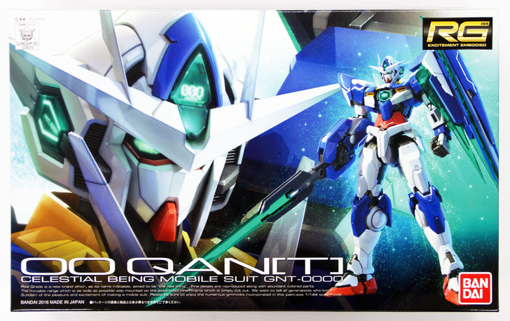 Bandai RG-21 Gundam GNT-0000 Double OO Quant 1/144 Scale Kit (4573102616043)