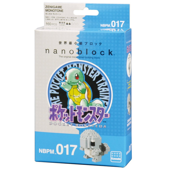 Kawada NBPM-017 nanoblock Pokemon Squirtle (Zenigame) MonotOne