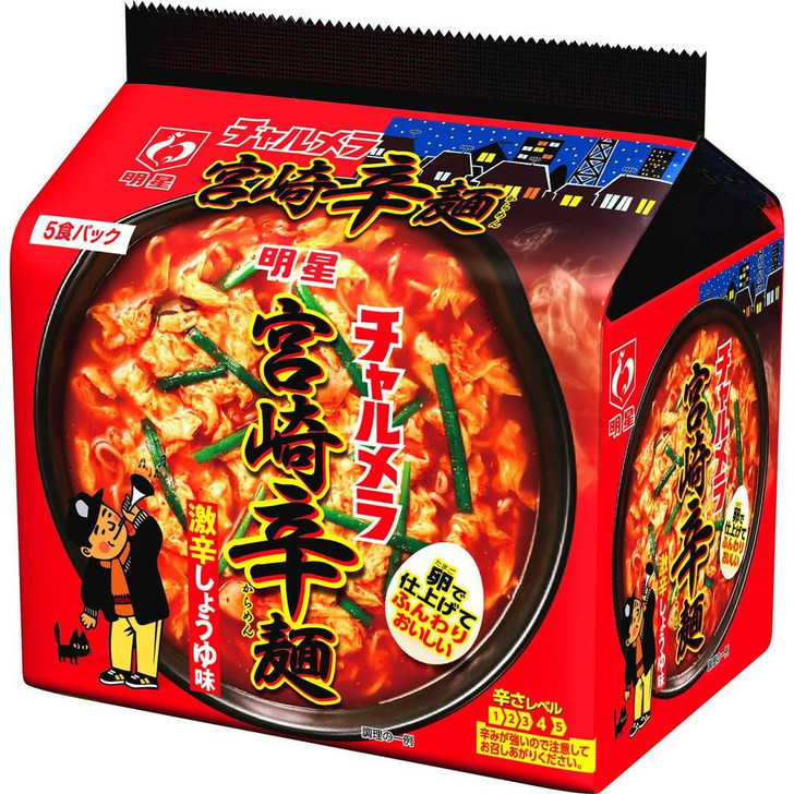 Myojo Foods Charmera Miyazaki Spicy Noodles 5 Meals Pack 480G