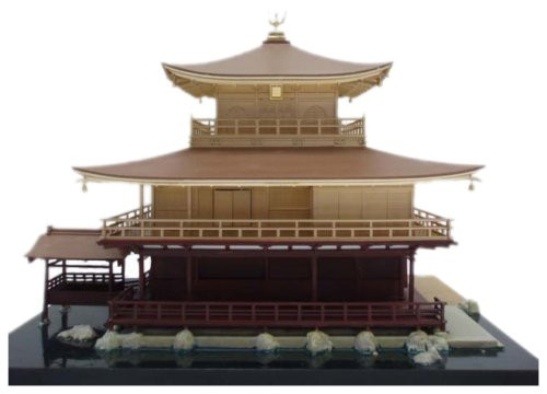 Fujimi Tatemono-4 Kinkakuji (Golden Pavilion) Temple 1/100 Scale Kit (4968728500201)