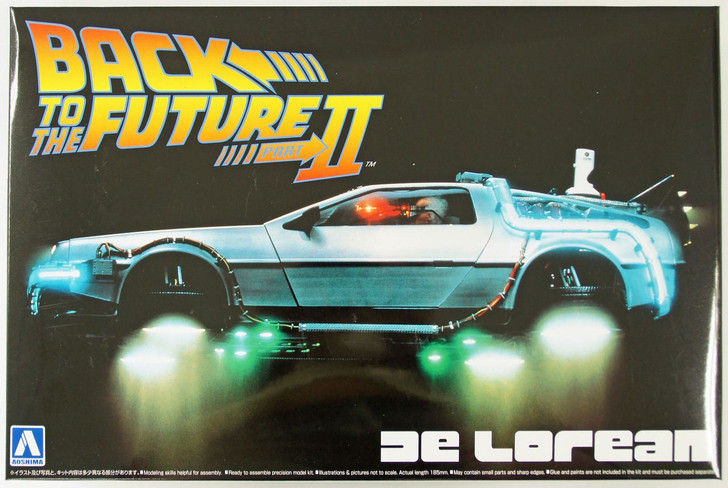 Aoshima 1/24 Back to the Future Part 2 Delorean Plastic Model