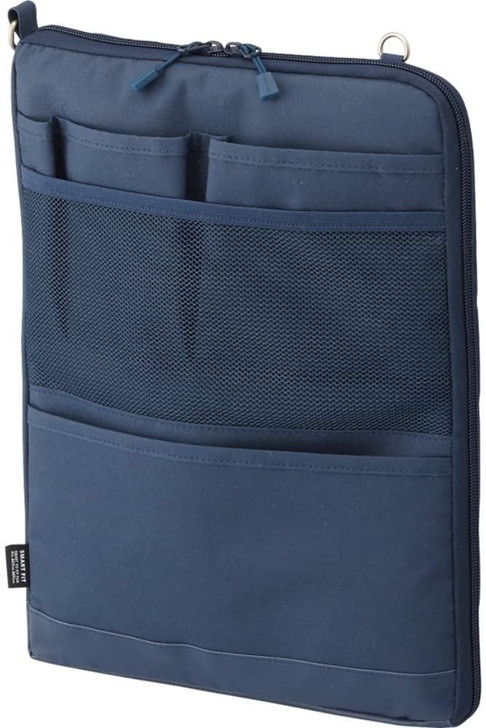 LIHIT LAB. SMART FIT ACTACT Bag-in-bag Vertical Type Size A4 (Navy)
