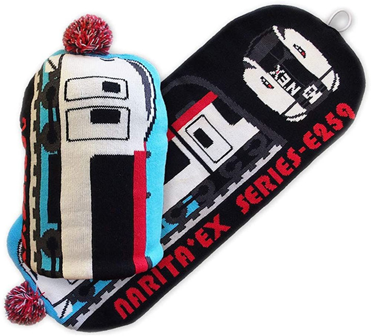 Railway 2 Way Scarf/Beanie for Kids Series E259 Narita Express