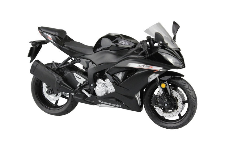 Aoshima Skynet 97762 Kawasaki Ninja ZX-6R 2014 Black 1/12 Scale