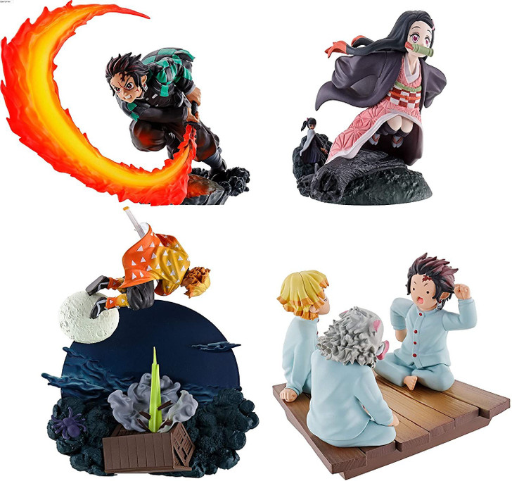 Megahouse Puchirama Series Demon Slayer: Kimetsu no Yaiba Joukei no Hako Part.1 4Pack Box